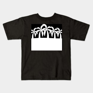 WHITE Palm Night Kids T-Shirt